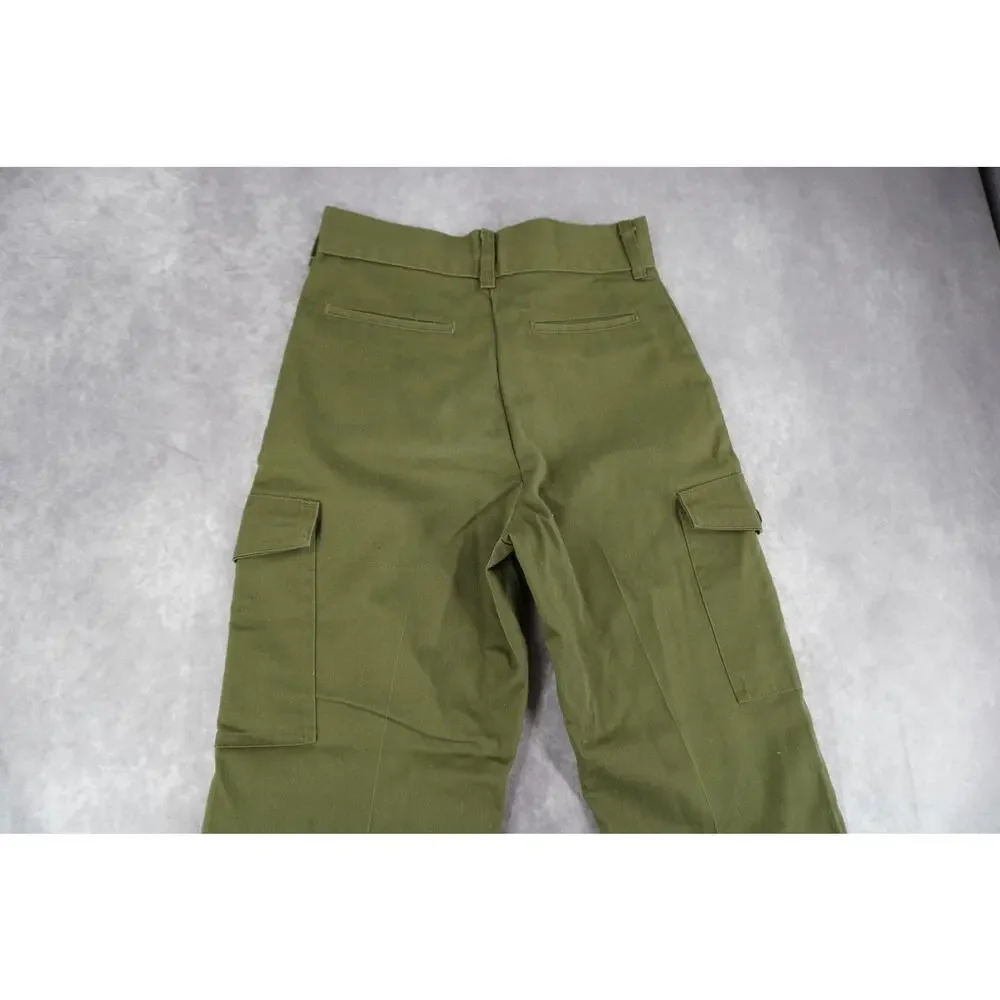 Vintage Boy Scouts of America BSA Olive Green Cargo Pants Approx 28x28